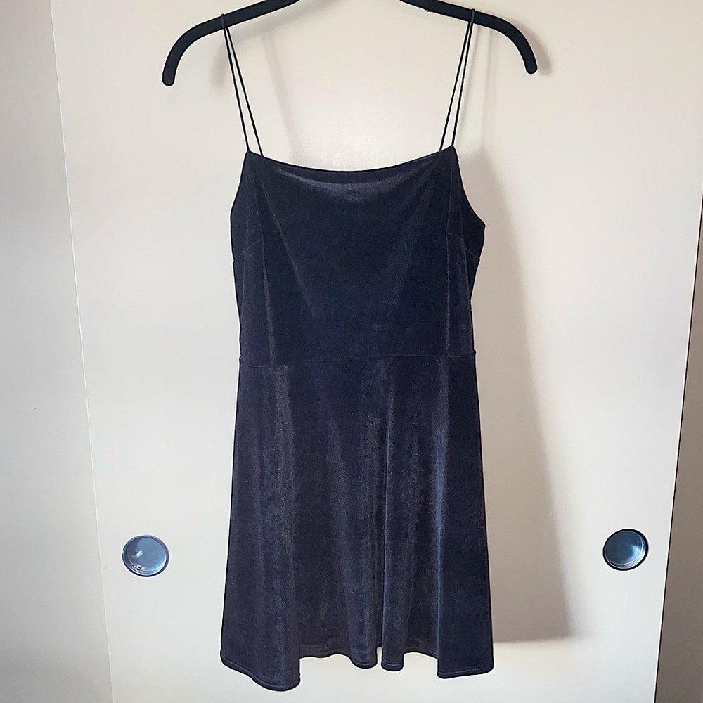 Black Velvet Mini Dress